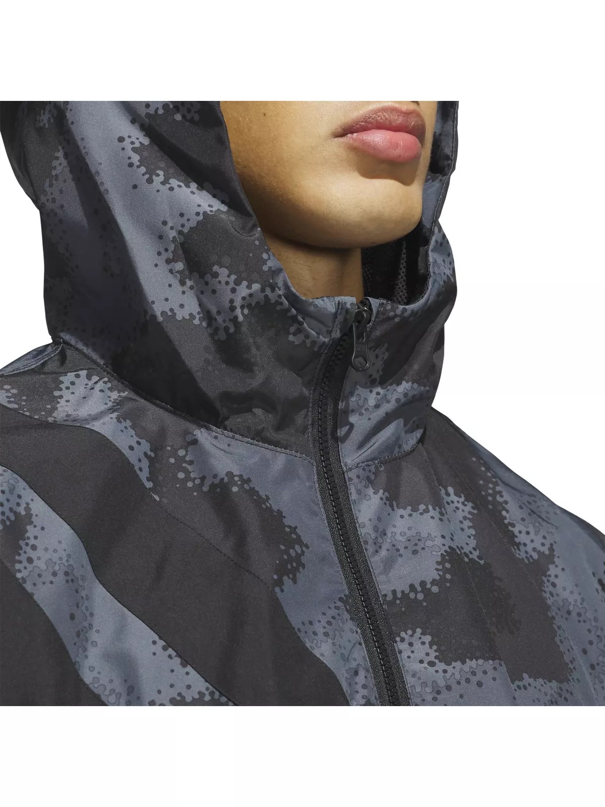 Men's Anthony Edwards Camp AOP Hooded Anorak -Grey - 3
