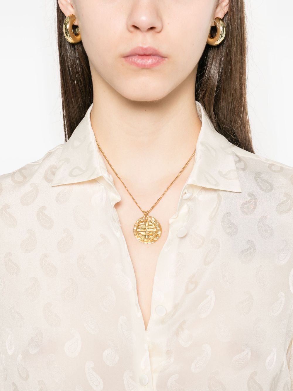 paisley-jacquard shirt - 5