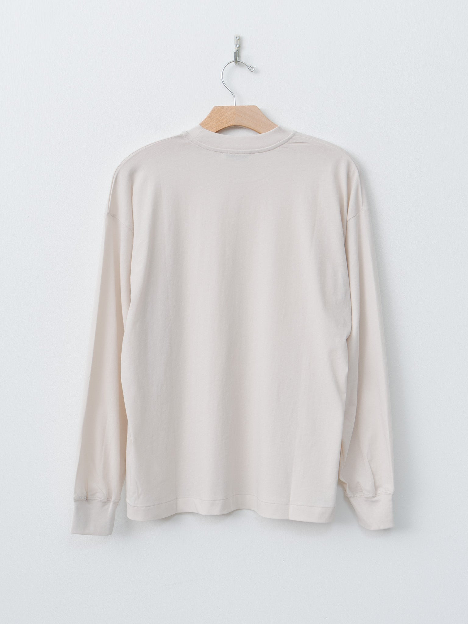 Fresca Nubuck Longsleeve T–Shirt - Warm White - 7