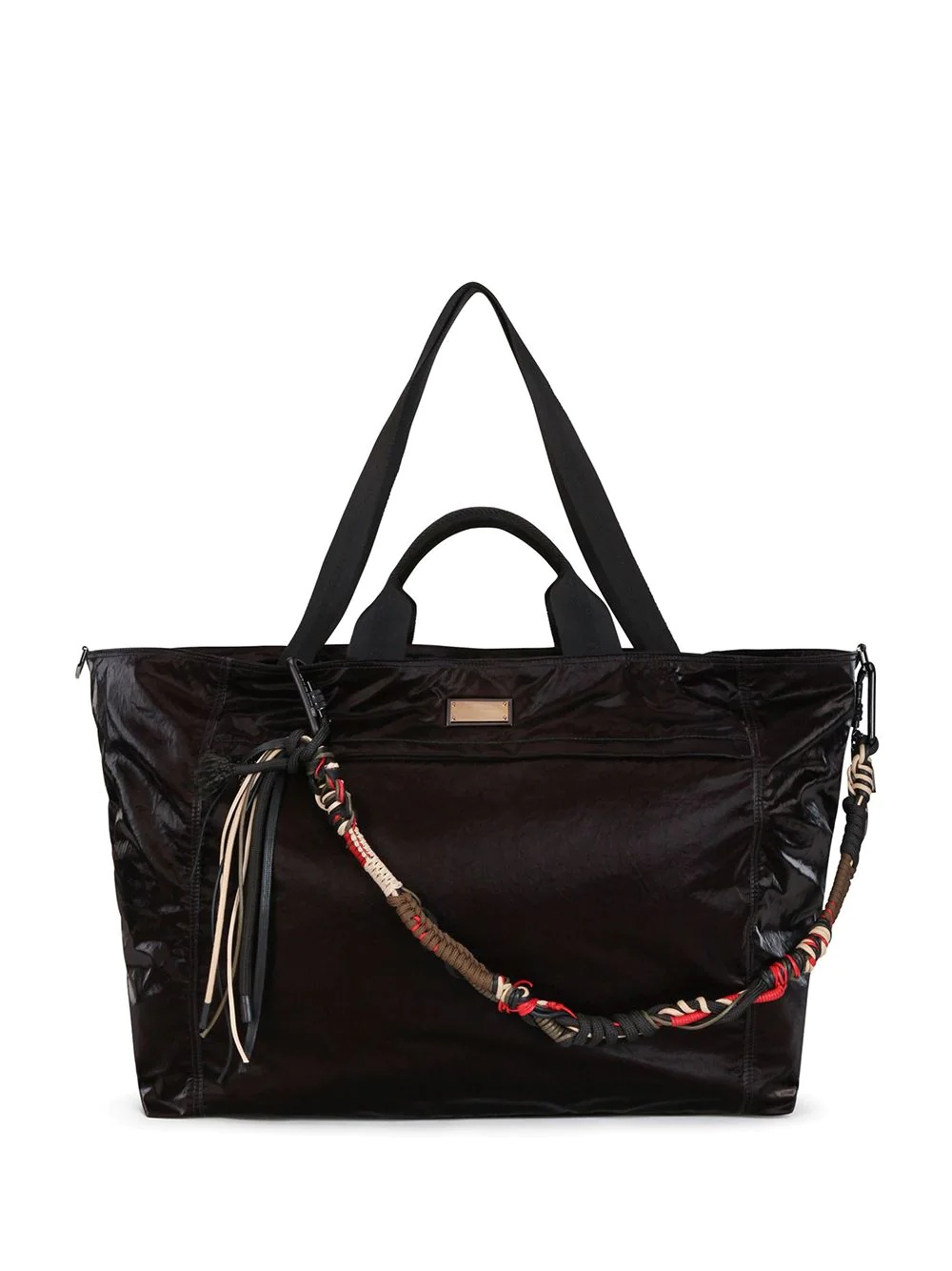 braided-strap holdall bag - 1