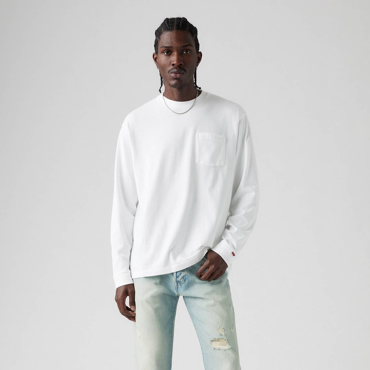 LONG SLEEVE AUTHENTIC POCKET T-SHIRT - 1