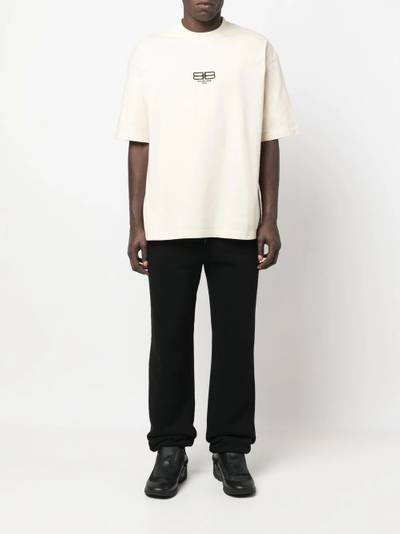 BALENCIAGA logo-print cotton T-shirt outlook