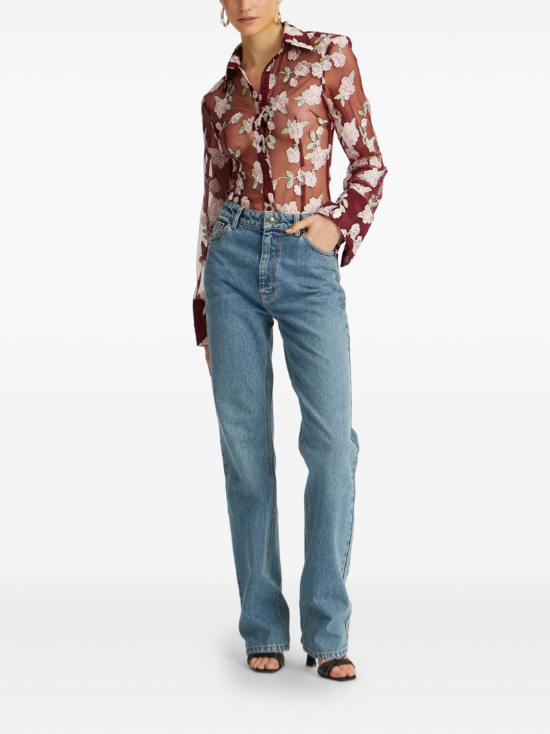 ROTATE straight-leg cotton jeans outlook