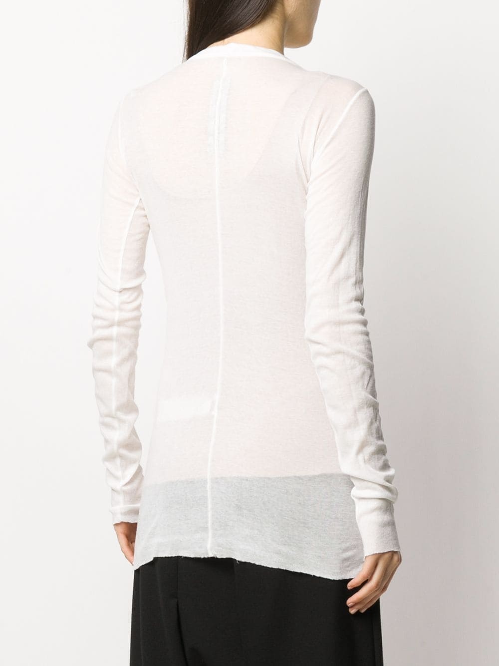 long sleeve fine knitted top - 4