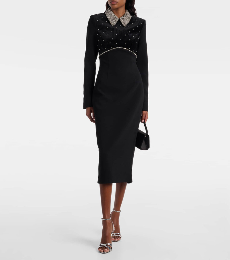 REBECCA VALLANCE Alistar embellished midi dress outlook
