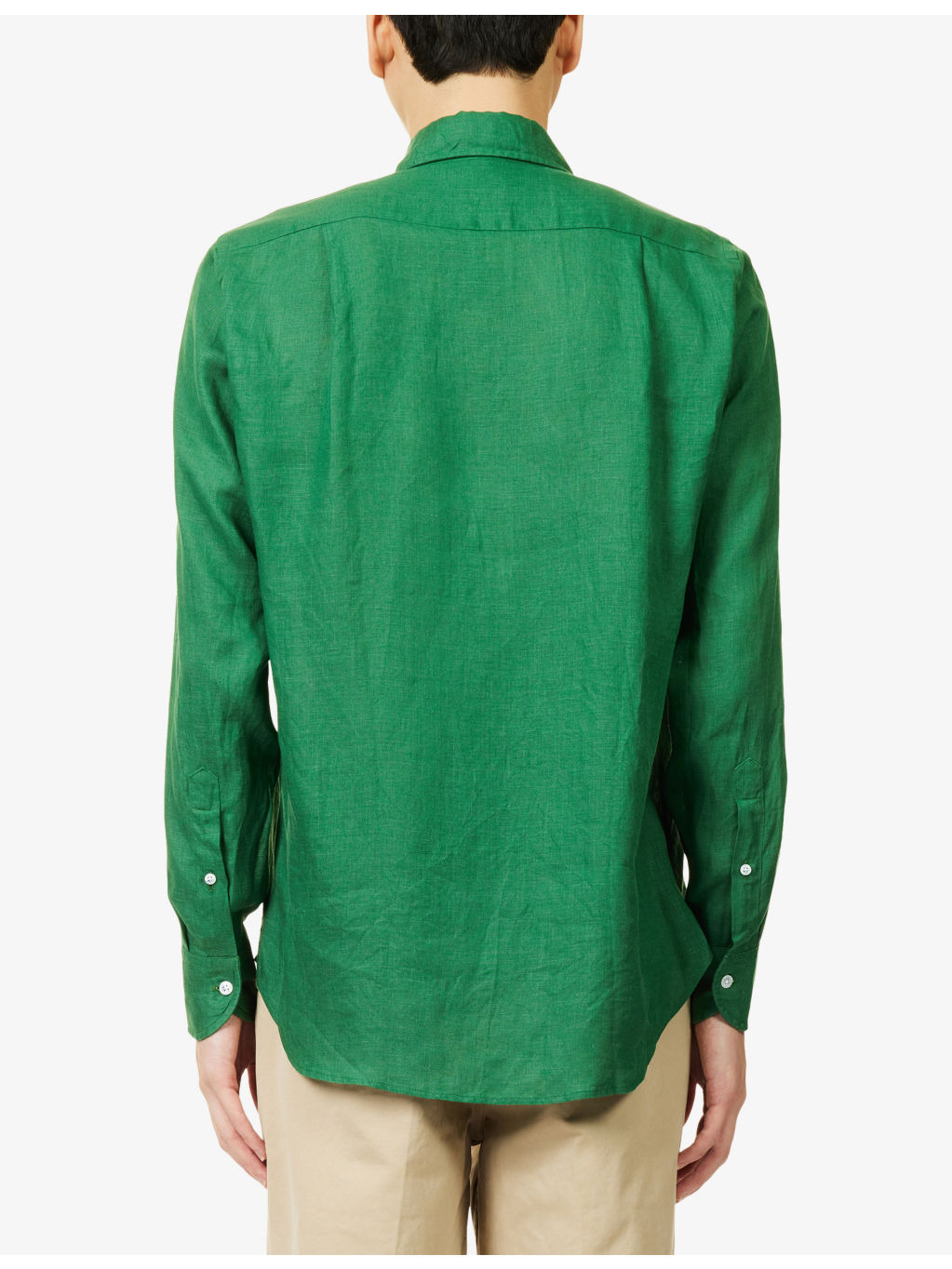 Long-Sleeve Linen Summer Shirt - 4