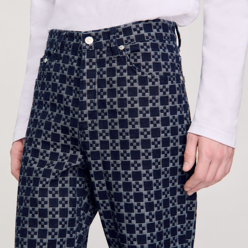 SQUARE CROSS STRAIGHT-LEG JEANS 4