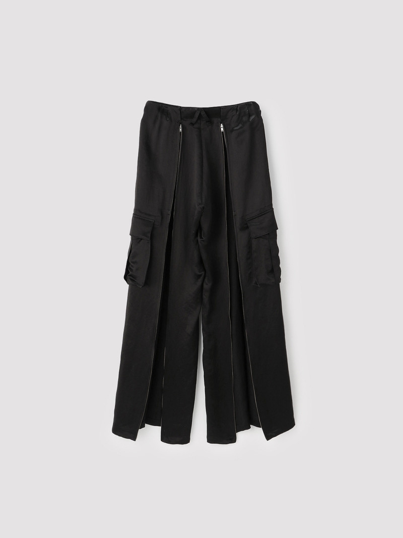 SATIN CARGO PANTS 3
