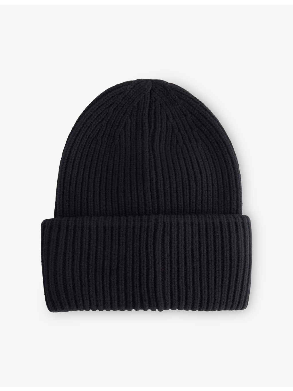 Logo-Patch Ribbed Wool-Cashmere Beanie Hat - 3
