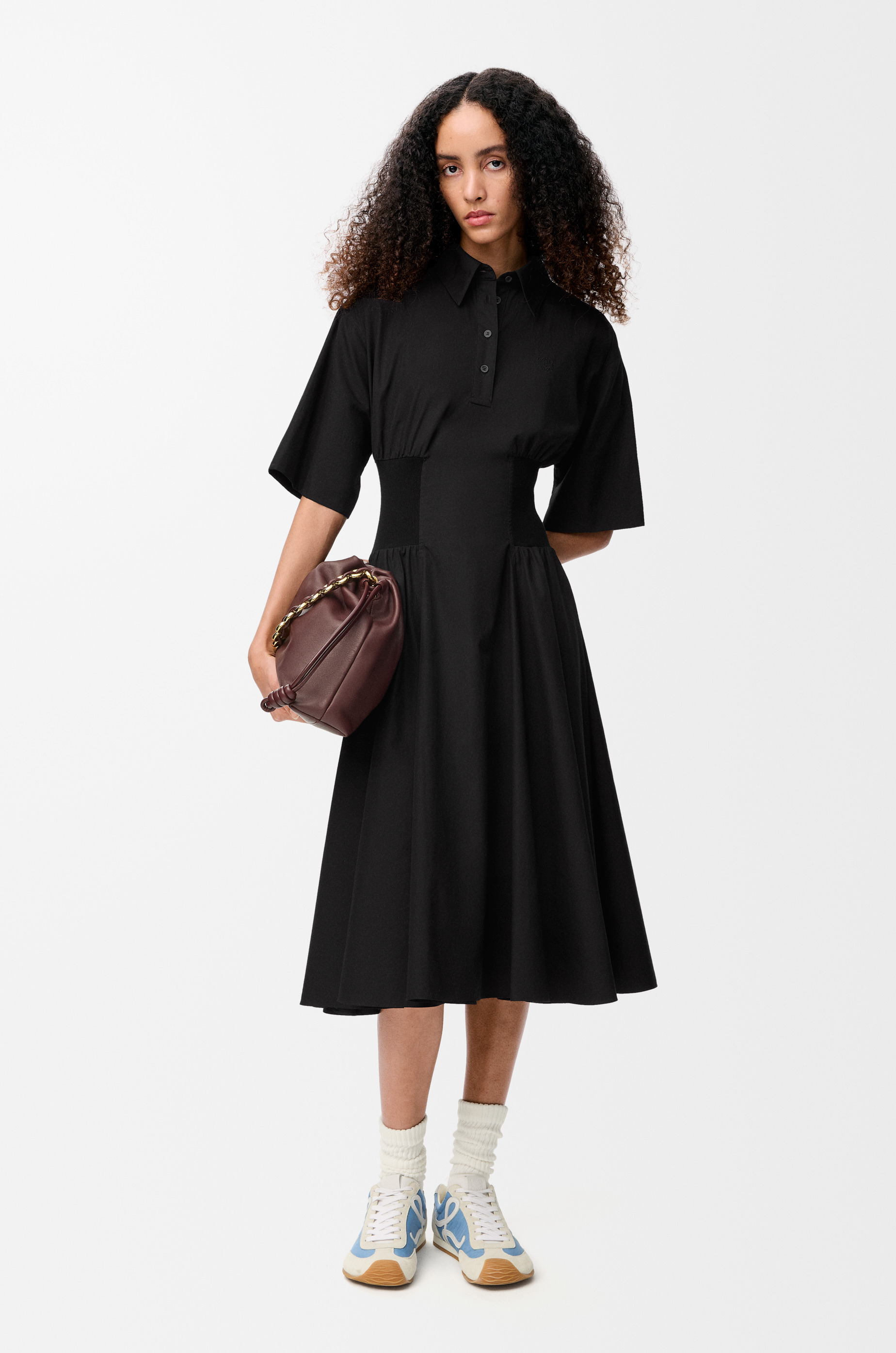 Short sleeve dress in cotton - 2
