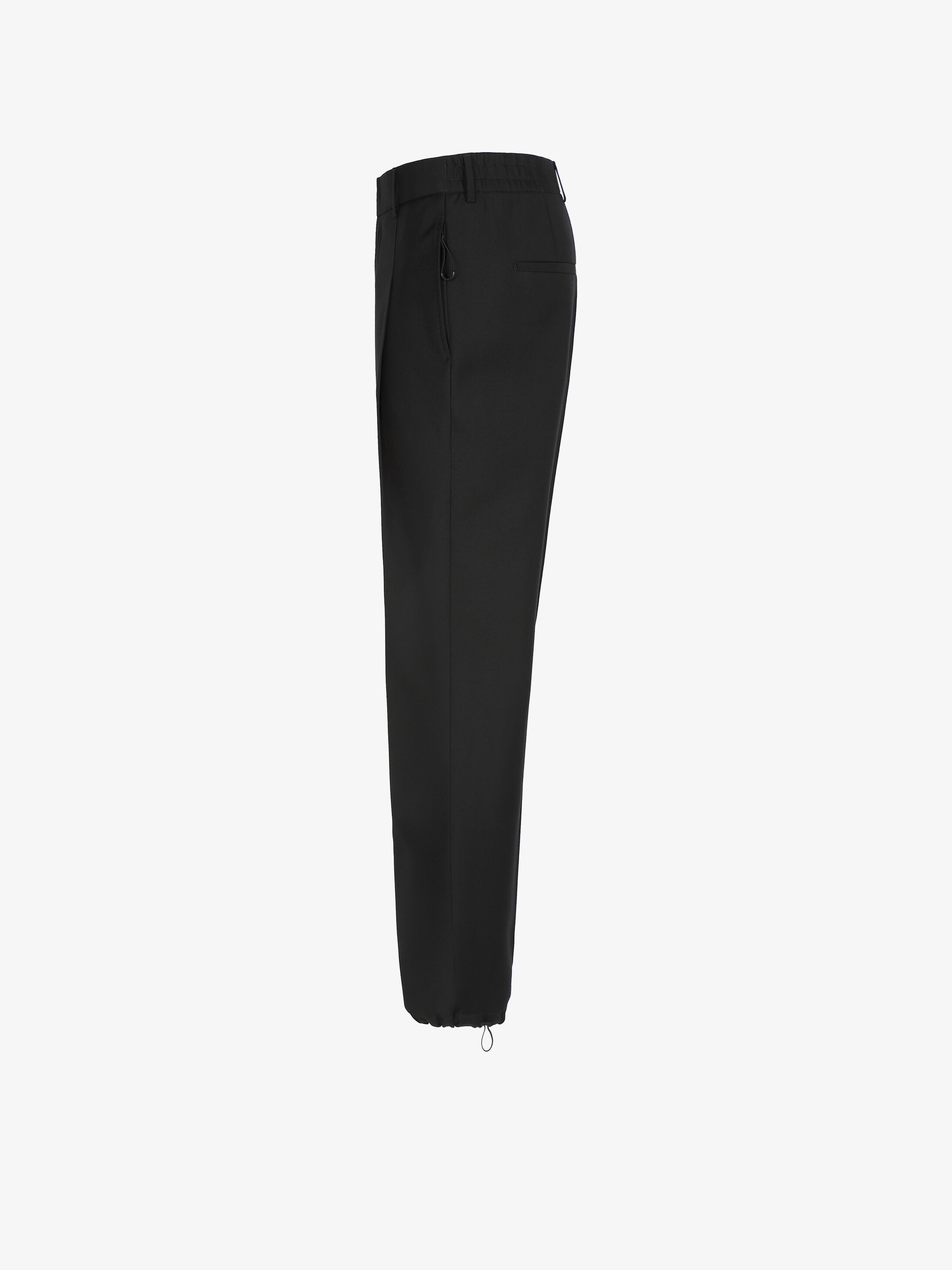 Jogger pants in wool with elastic details - 3