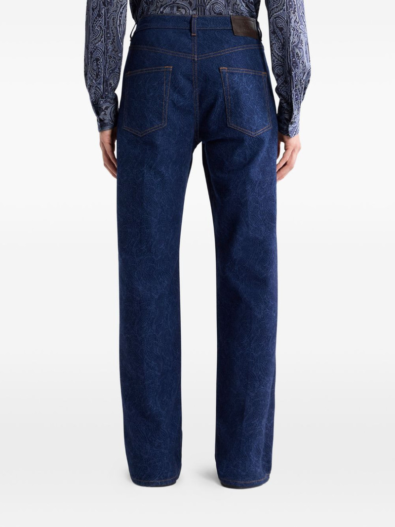 paisley-jacquard jeans 3