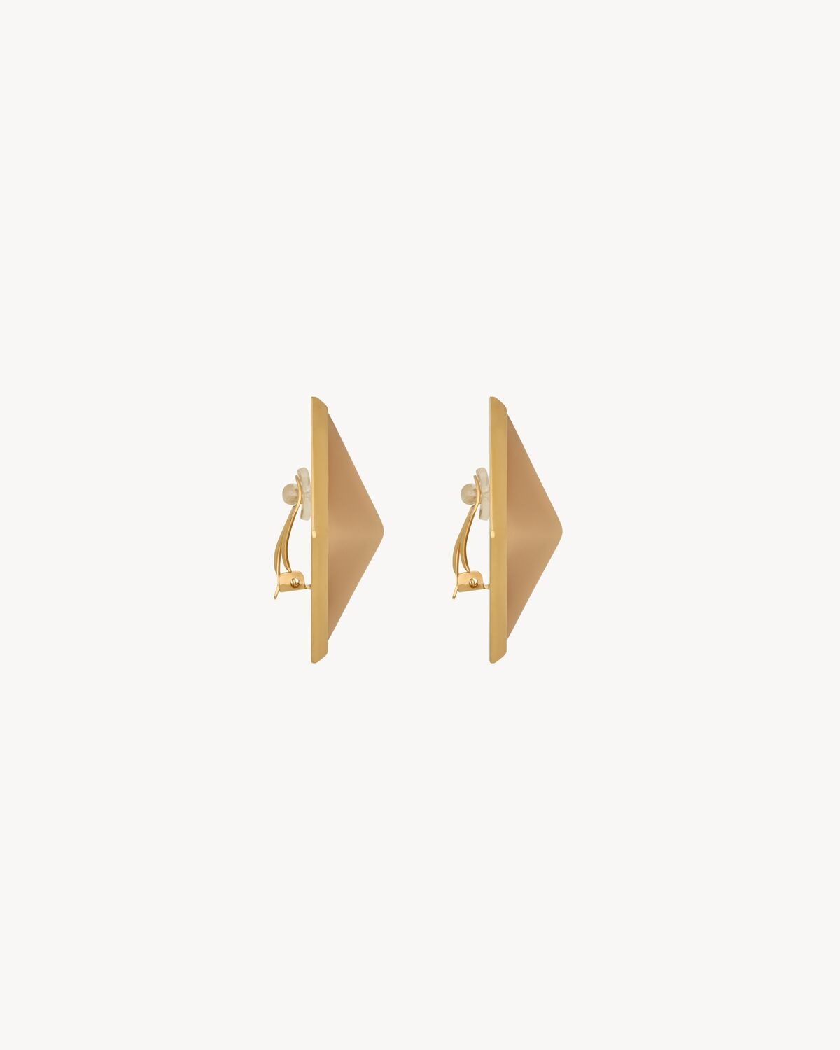 PYRAMID EARRINGS IN RESIN AND METAL - 3