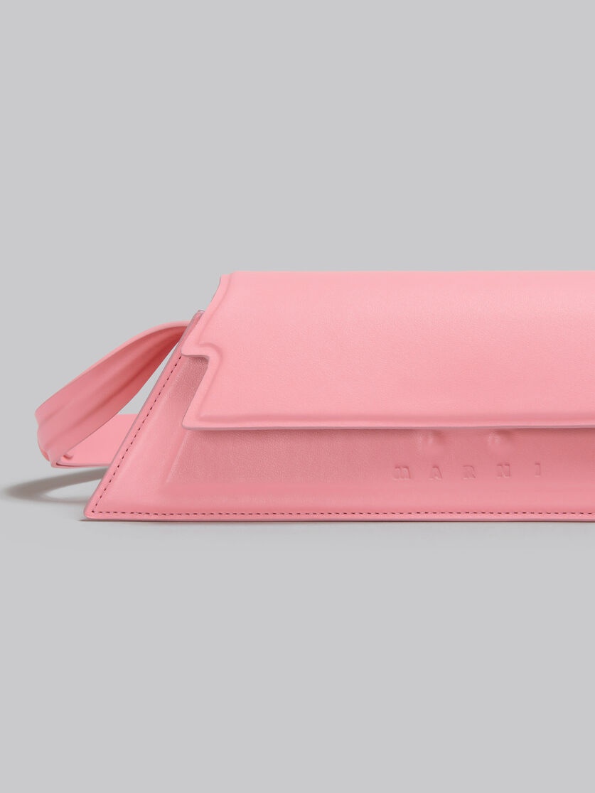 MINI TRUNKOISE BAG IN SMOOTH LIGHT PINK LEATHER - 5