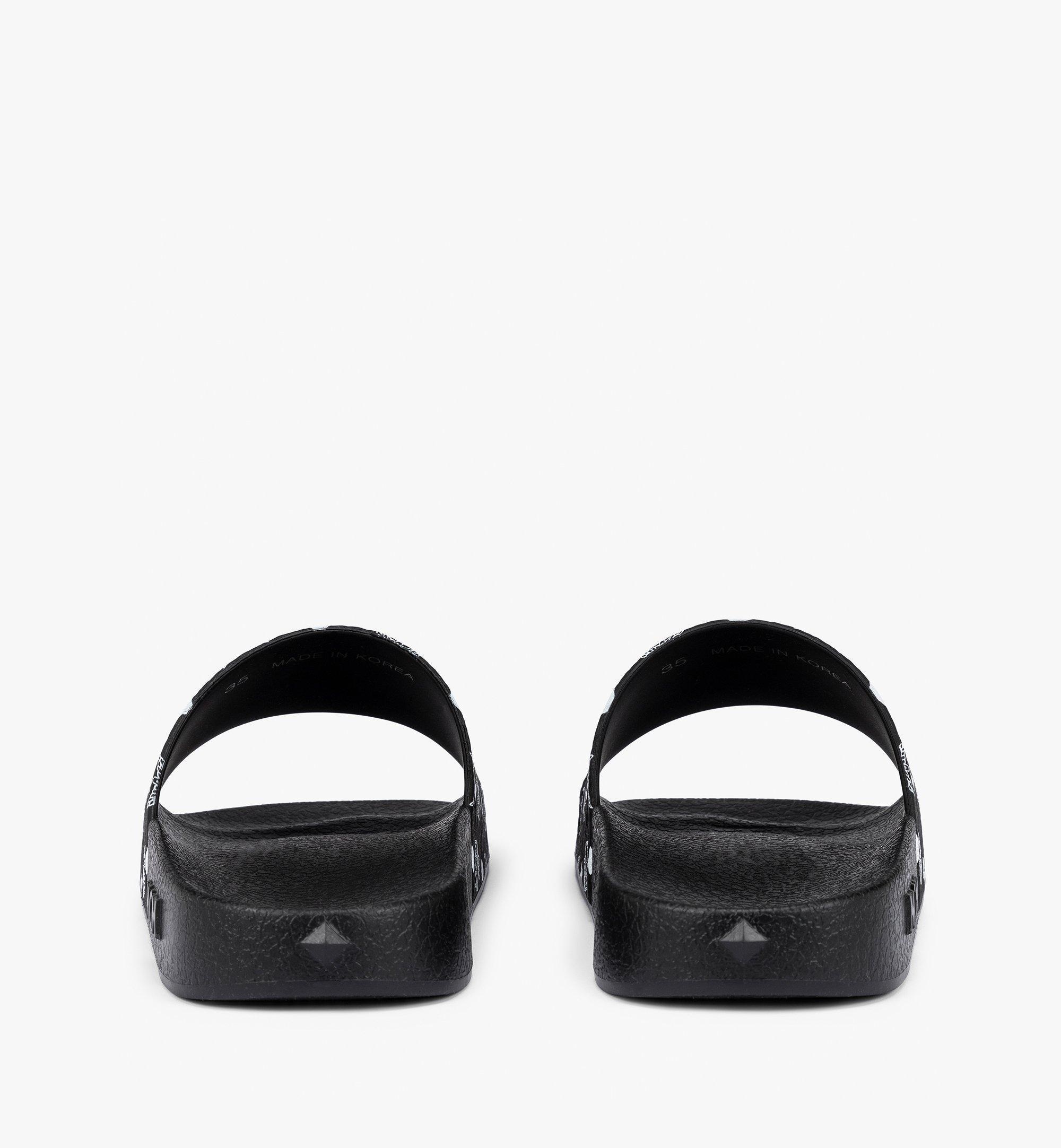 [MCM]★Monogram Print Rubber Slide Metro Fusion - MCM Women's Monogram Print Rubber Slides
