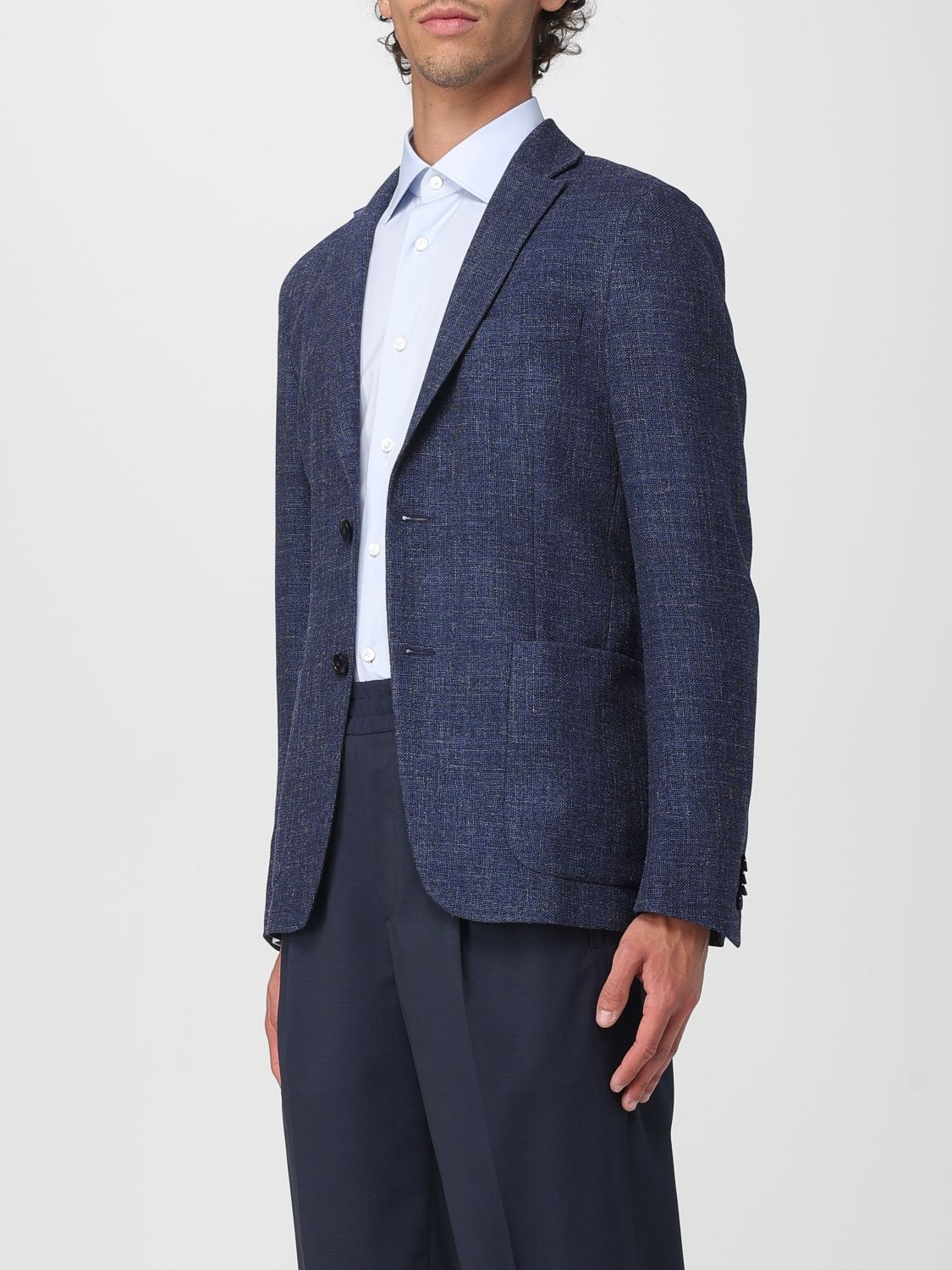 Zegna Jacket Men Blue - 4