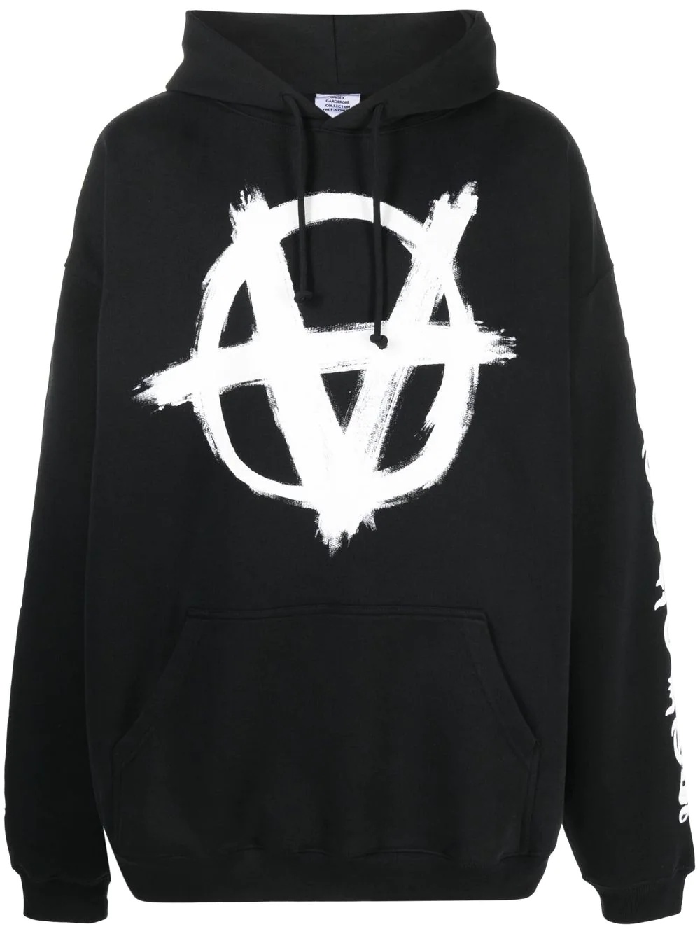 Double Anarchy drawstring hoodie - 1