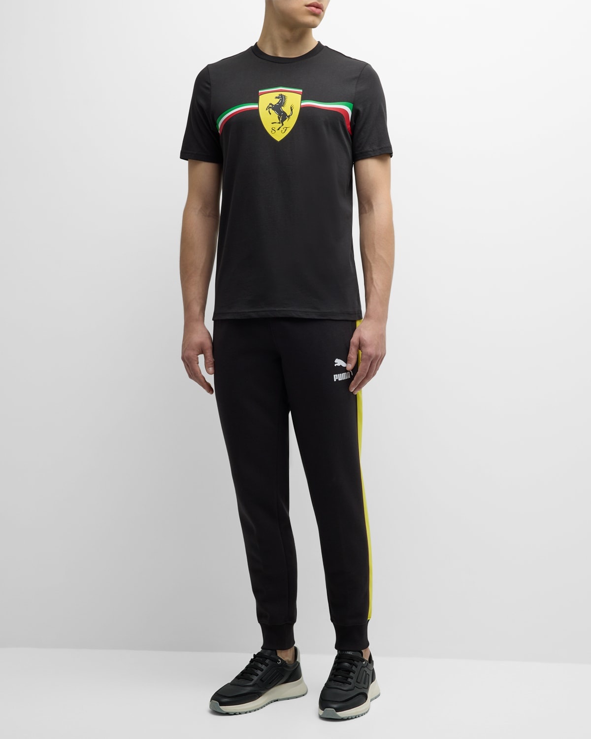x Ferrari Men's Race Iconic T7 Track Pants - 3