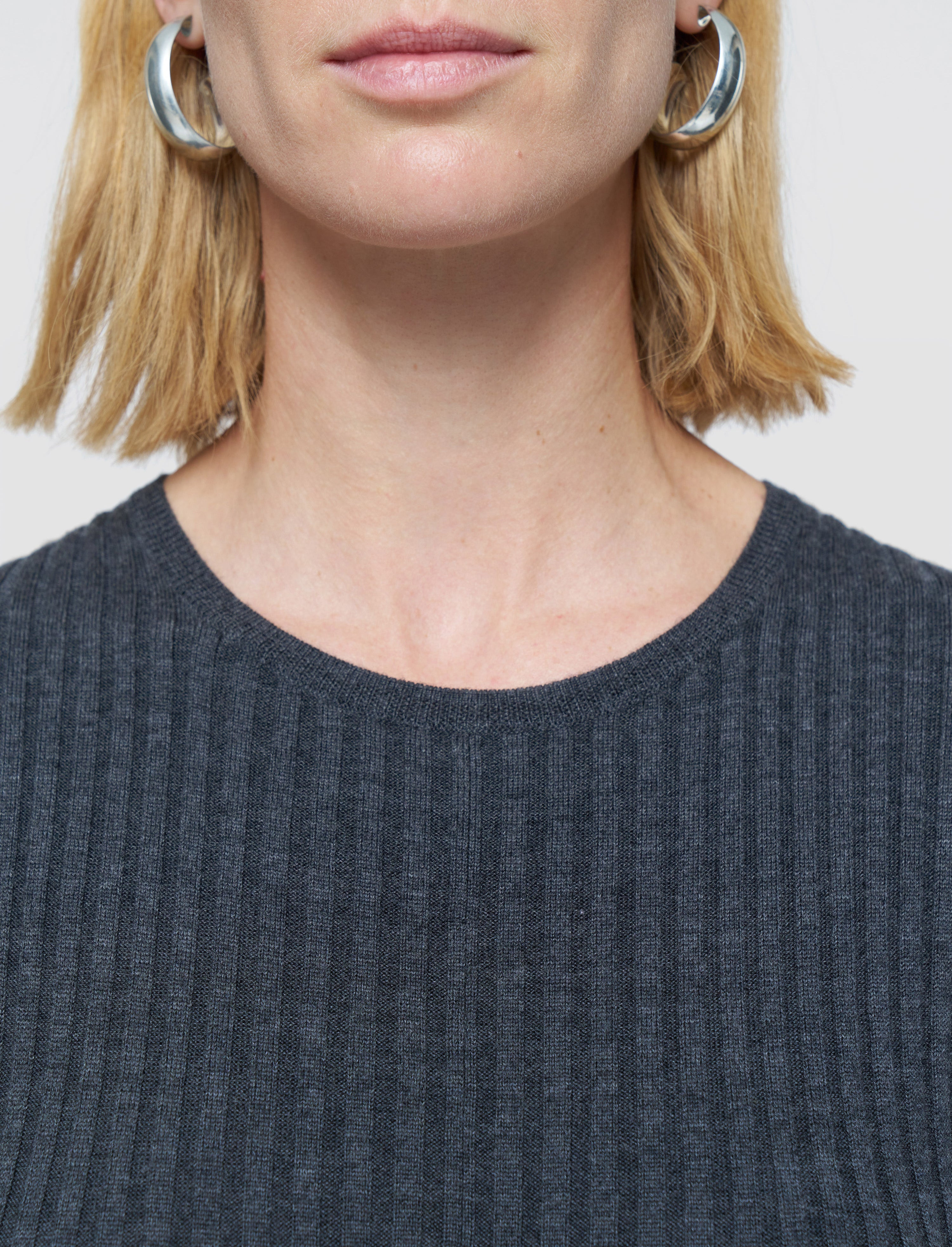 Merino Rib Knit Dress - 5