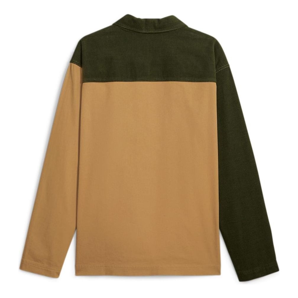 PUMA Downtown Corduroy Shirt 'Brown Olive Green' 621291-31 - 2