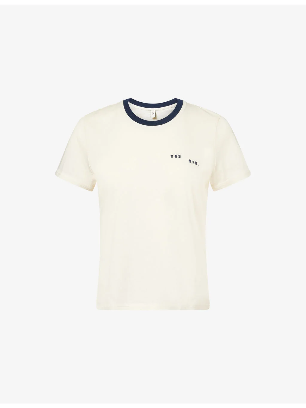 Crew-Neck Short-Sleeve Cotton T-Shirt - 1