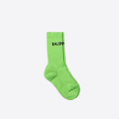 BALENCIAGA Women's Balenciaga Socks in Acid Green/black outlook