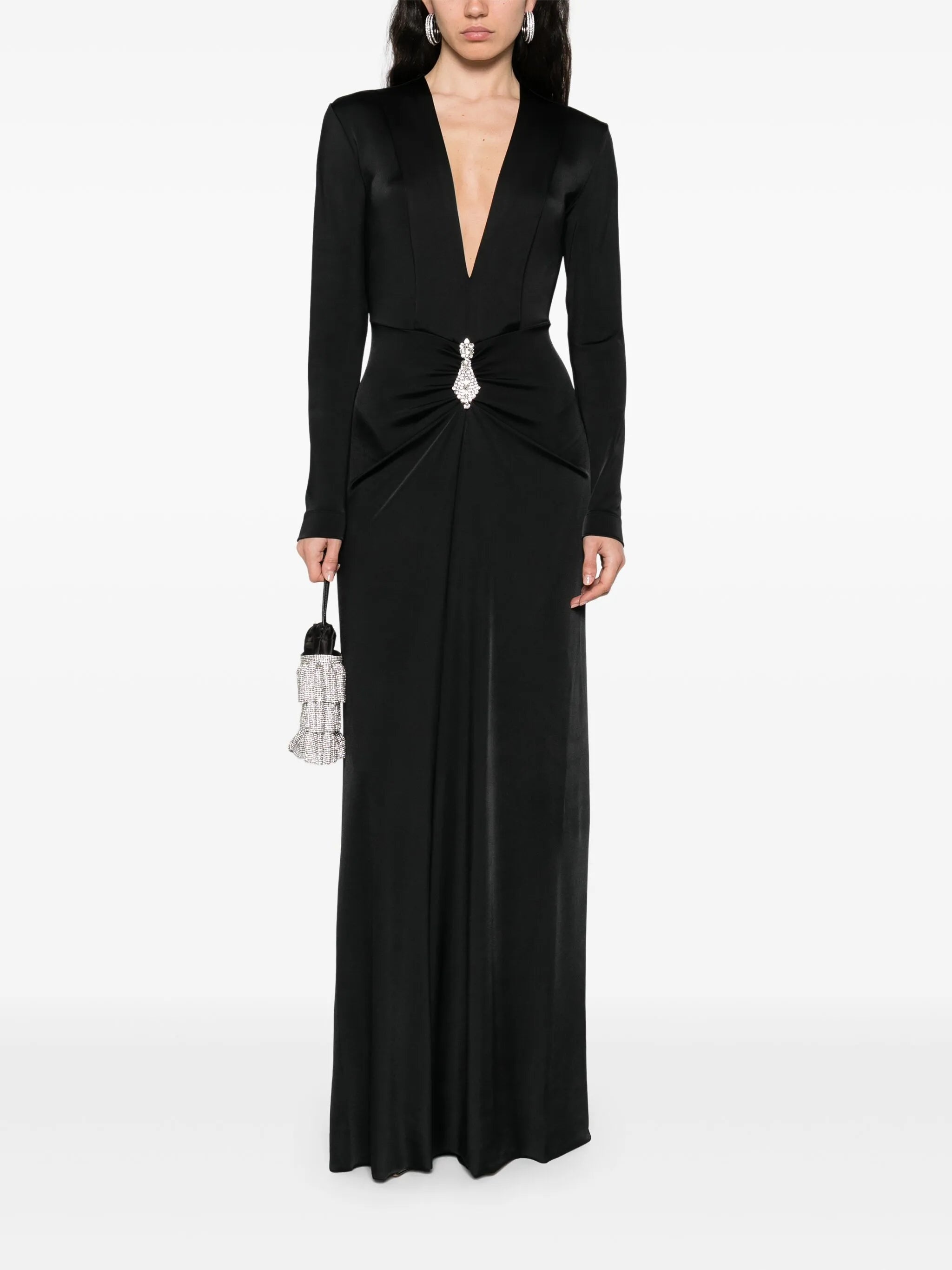Long-sleeved Maxi Dress - 2
