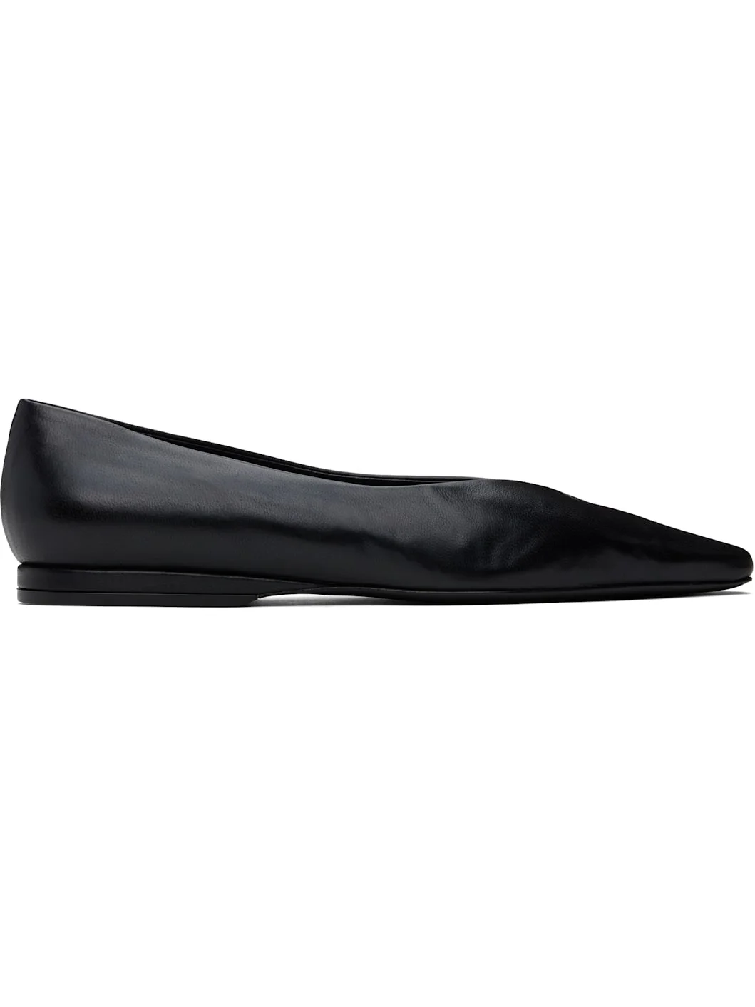 Black Barsi Ballerina Flats - 1