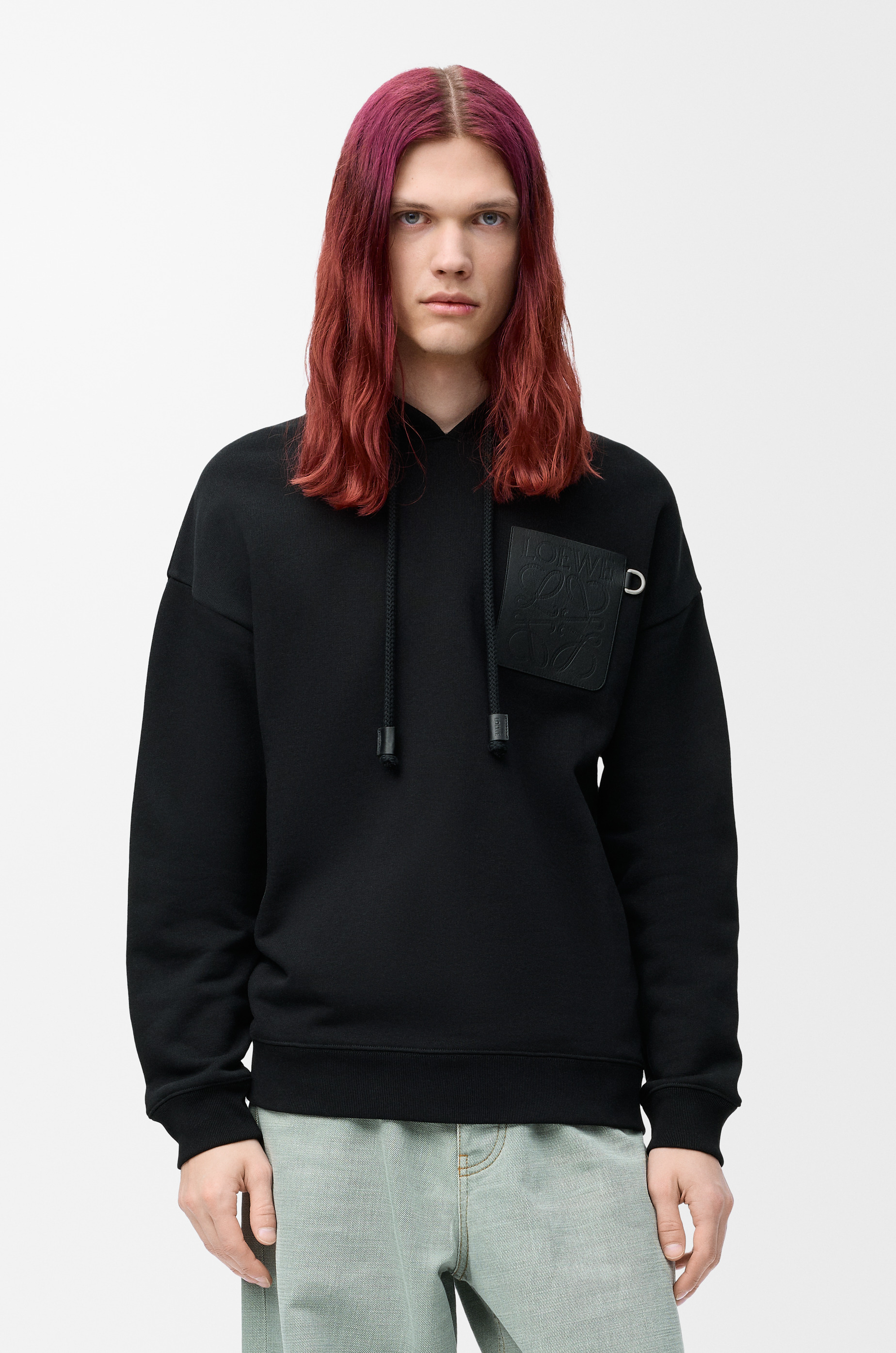 Relaxed fit hoodie in cotton - 3