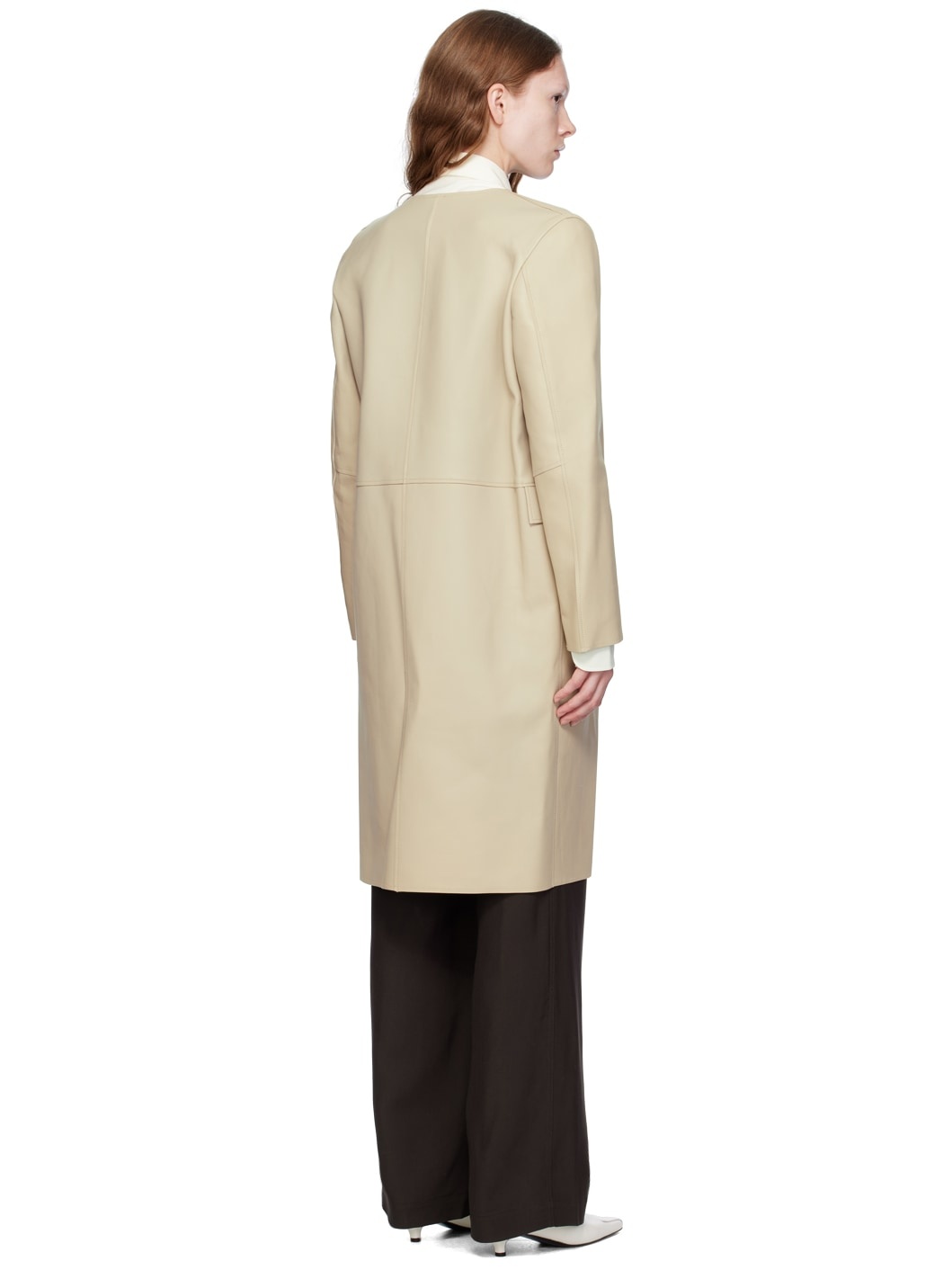 Off-White City Leather Coat - 3