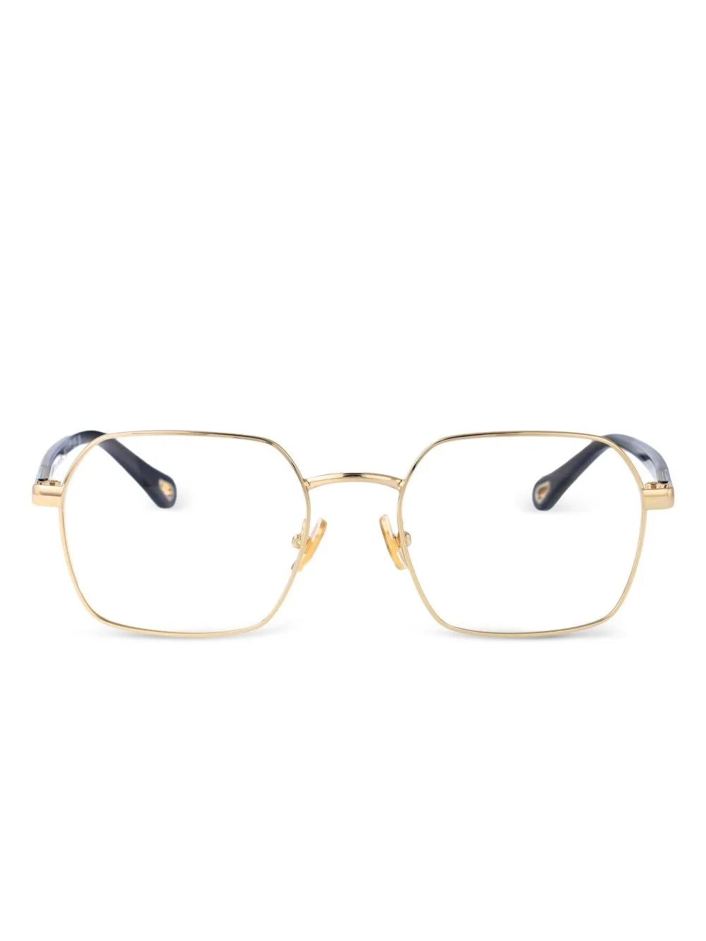 geometric frame glasses - 1