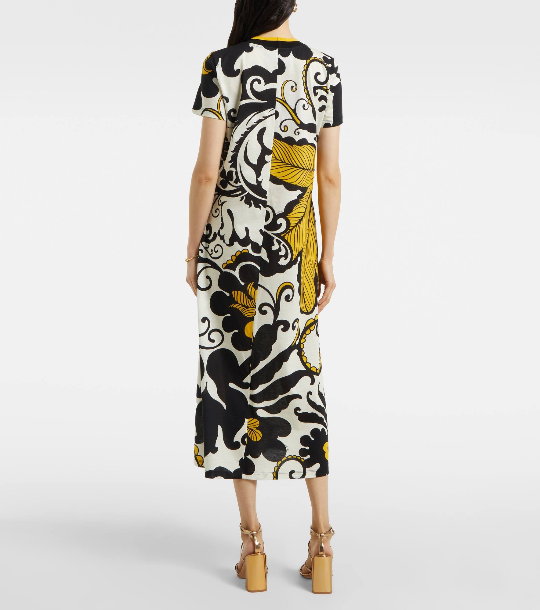 Floral cotton midi dress - 3
