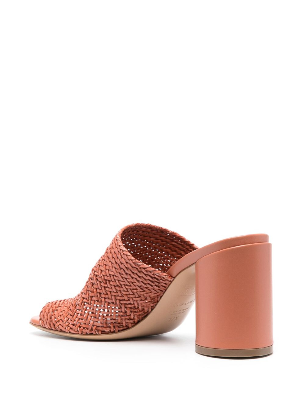 85mm braided leather mules - 3