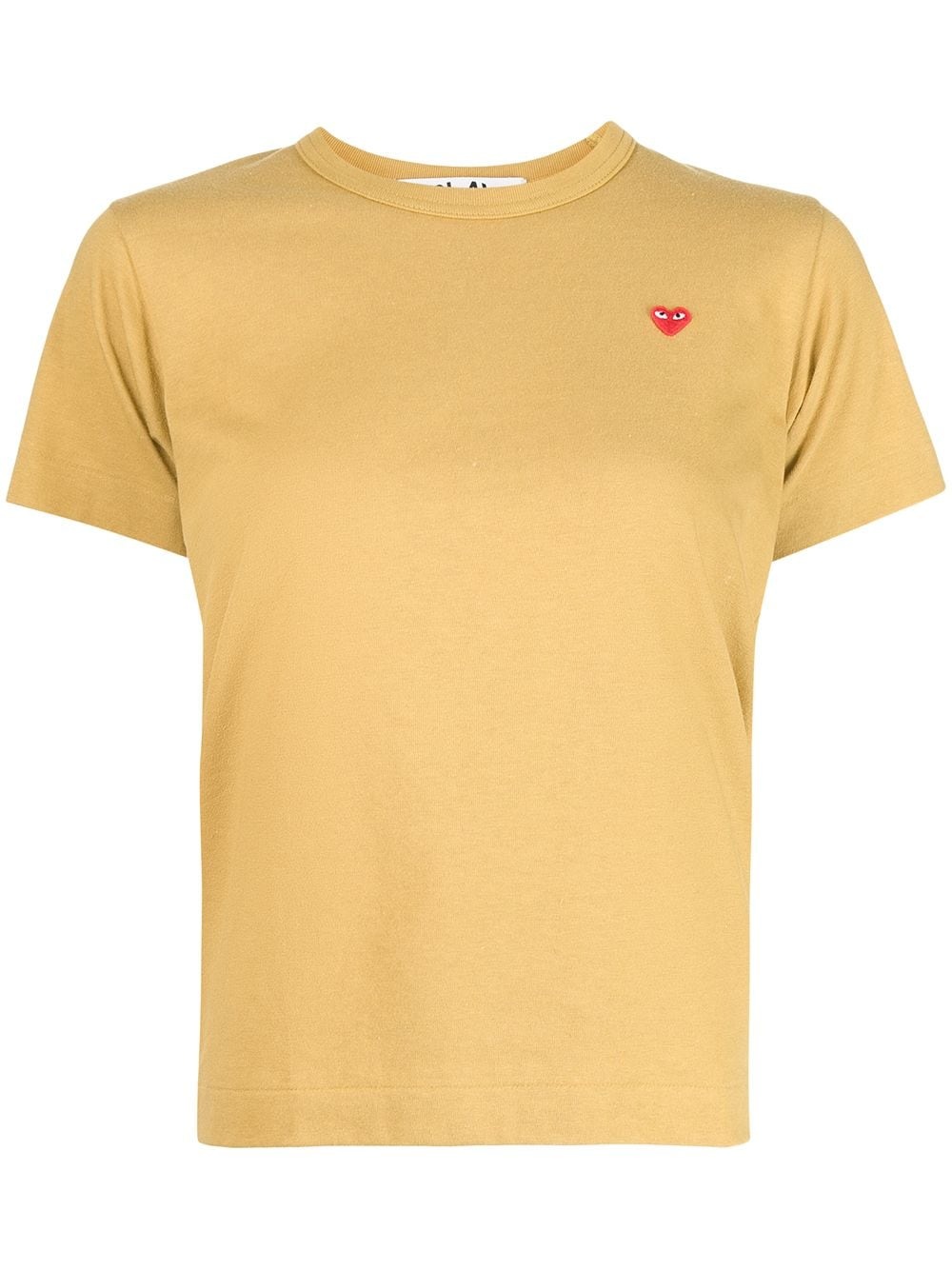 heart-detail short-sleeved T-shirt - 1
