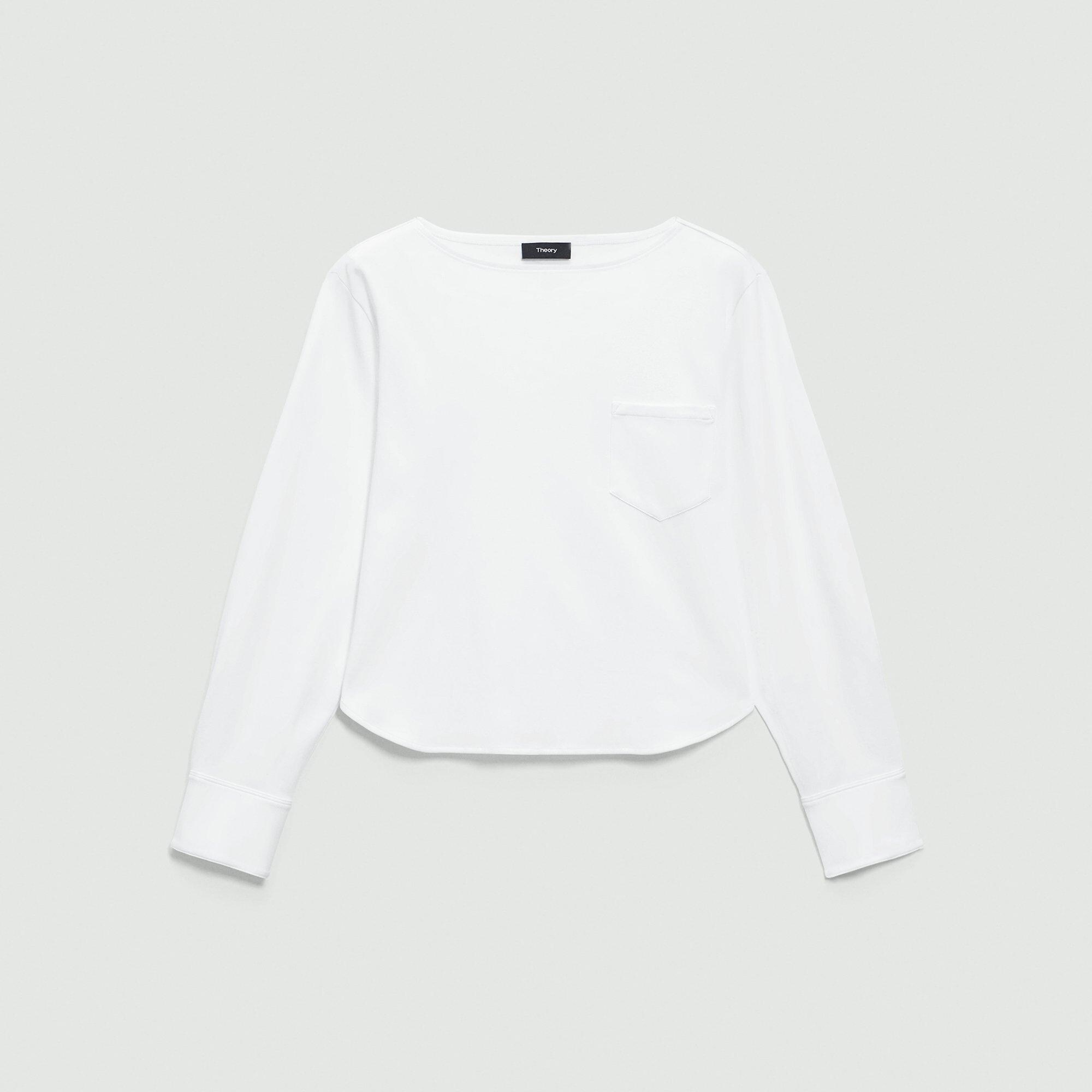 Boatneck Top in Cotton Jersey - 1