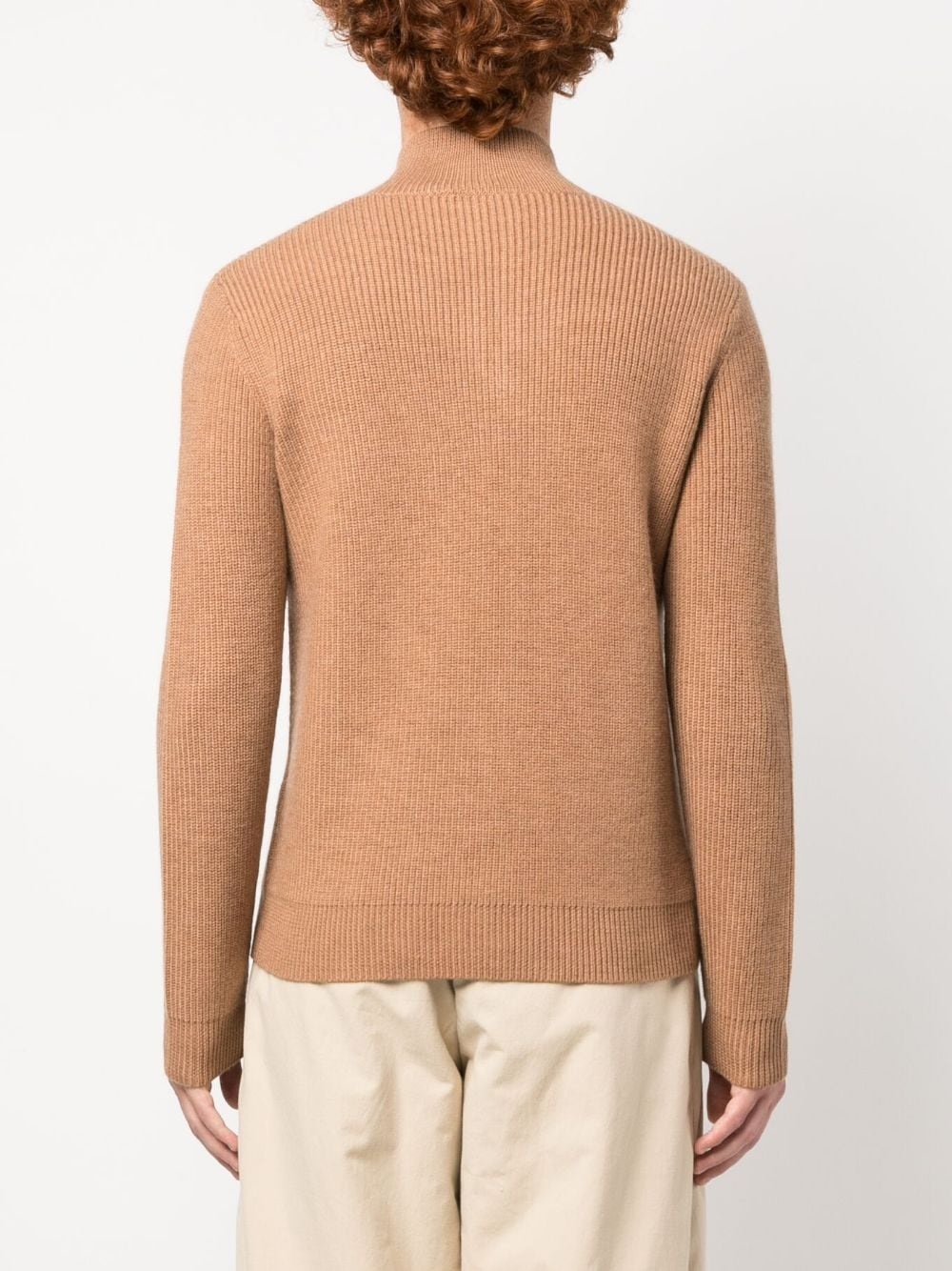 PULLER HALF-ZIP RIBBED JUMPER - 3