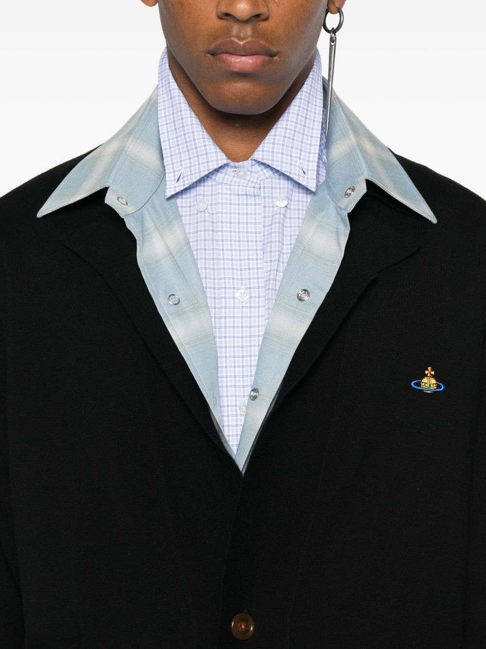 Orb-embellished cardigan - 5