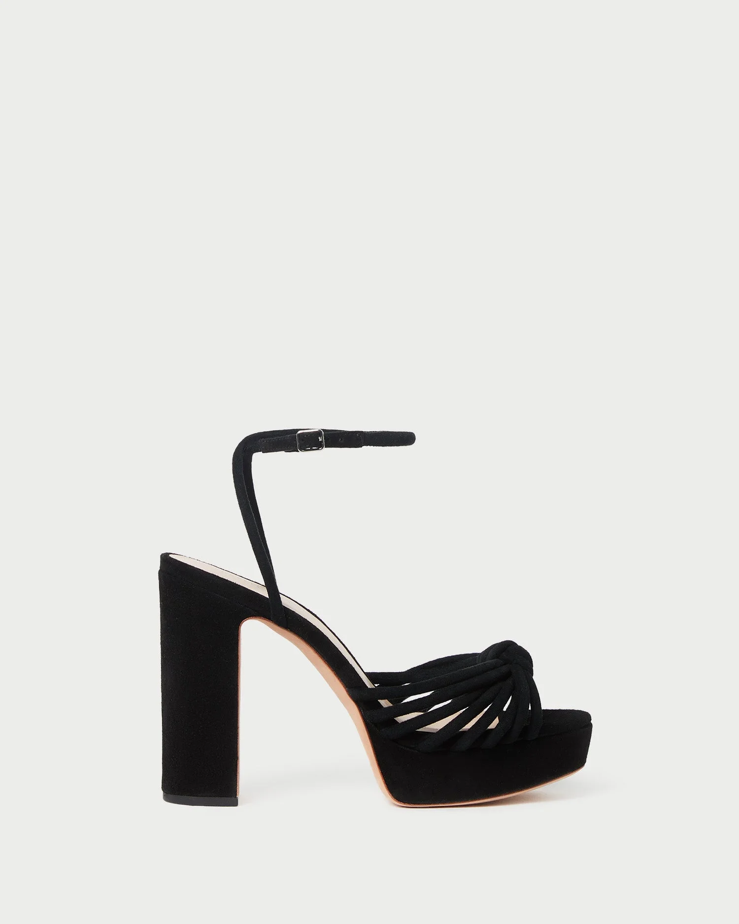 Rivka Black Suede Platform Sandal - 1