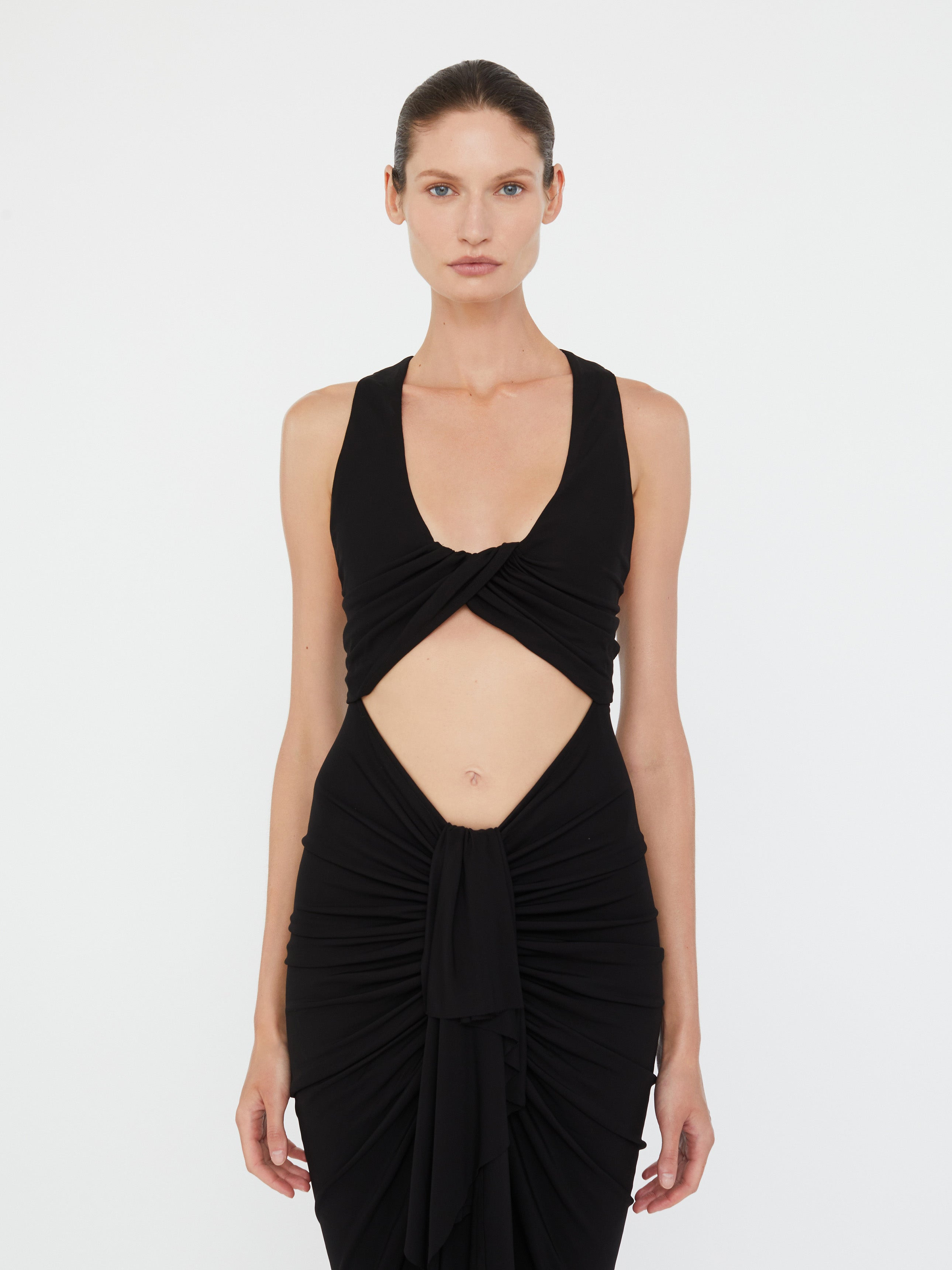 Vivenda Drape Front Dress - 3