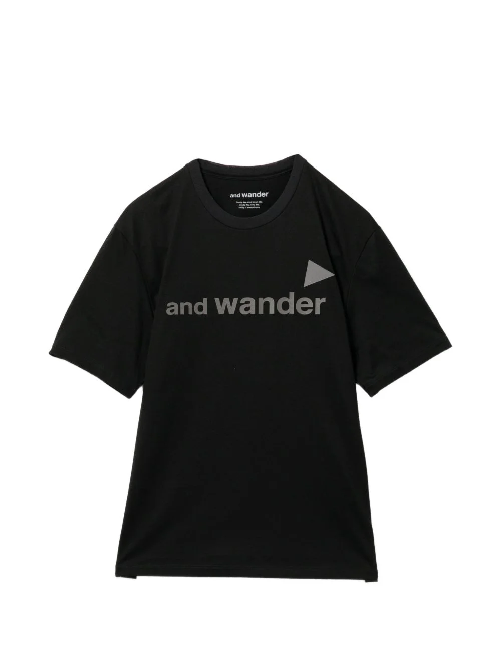 black logo t-shirt - 1
