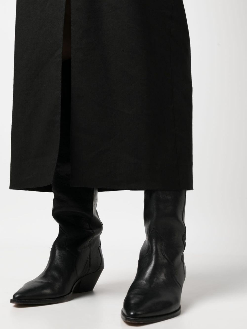 high-waist straight skirt - 5