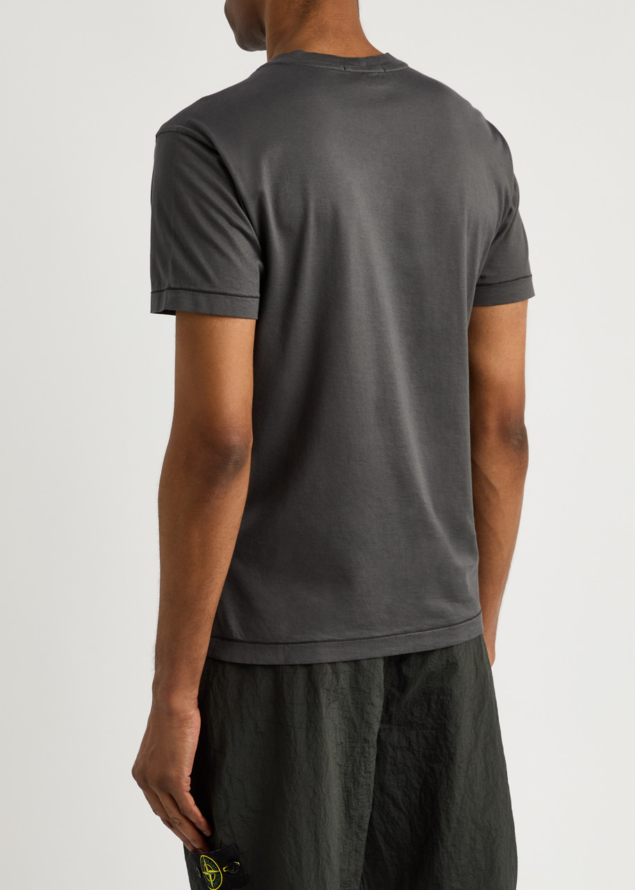 Stone Island Logo Cotton T-shirt - 3