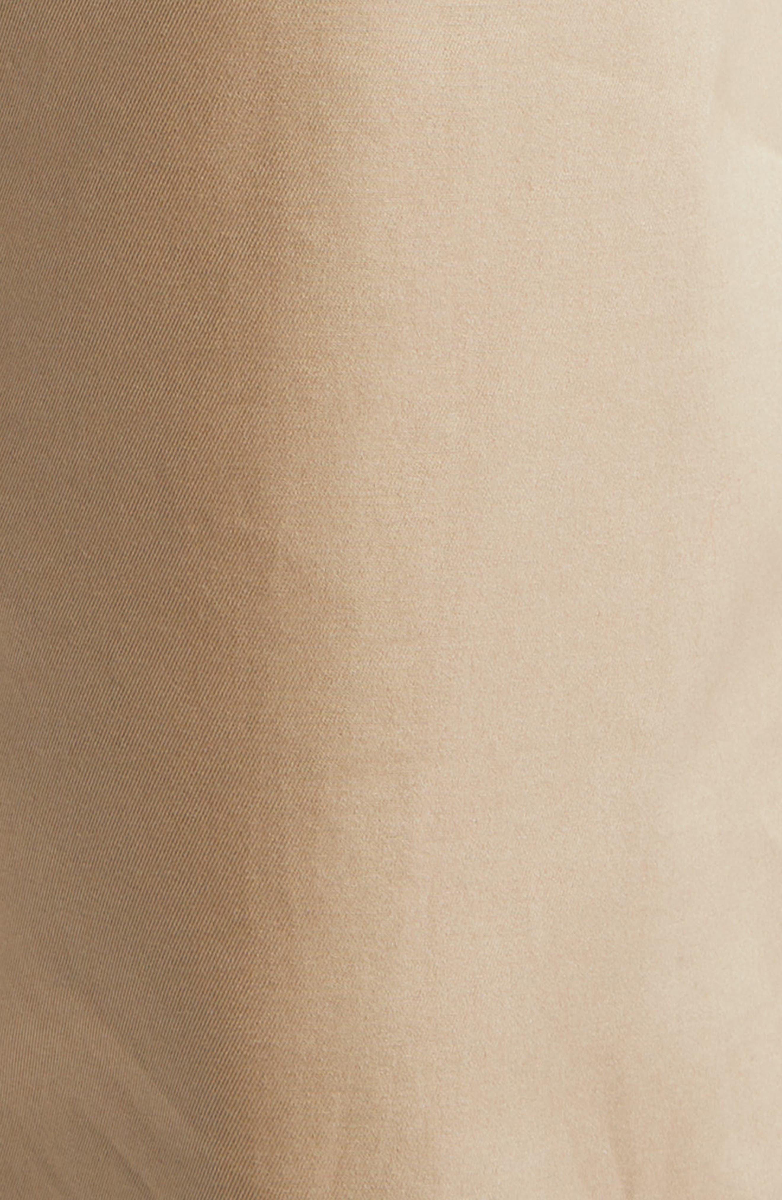 MM6 Maison Margiela Pleated Cotton Gabardine Straight Leg Pants in Sand at Nordstrom - 7