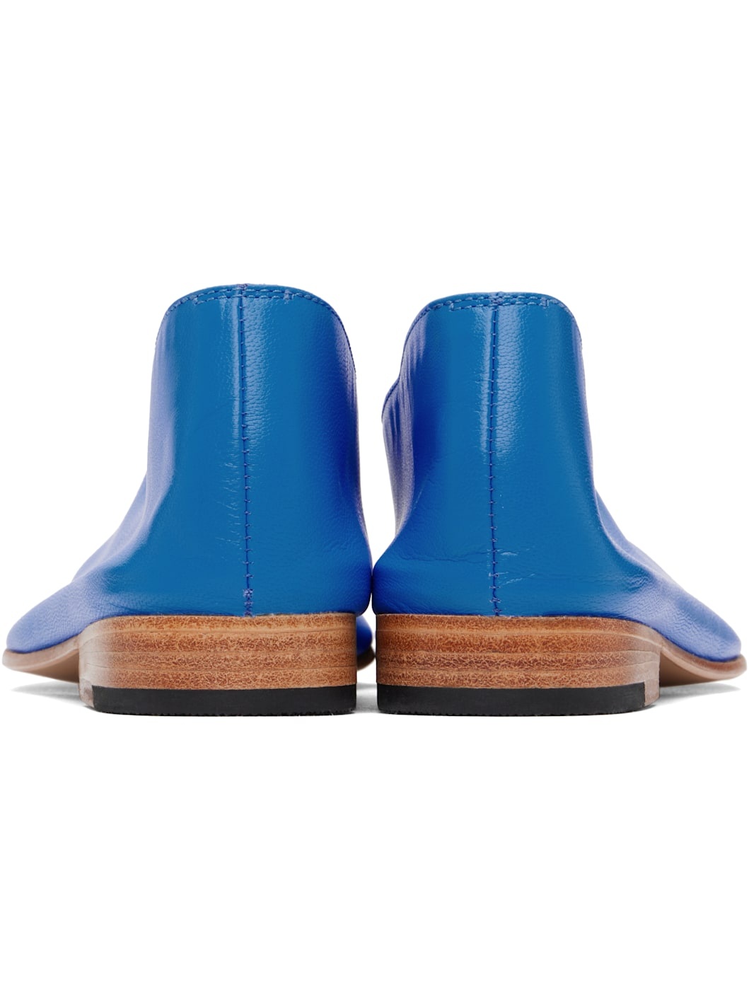 Blue Glove Ballerina Flats - 2