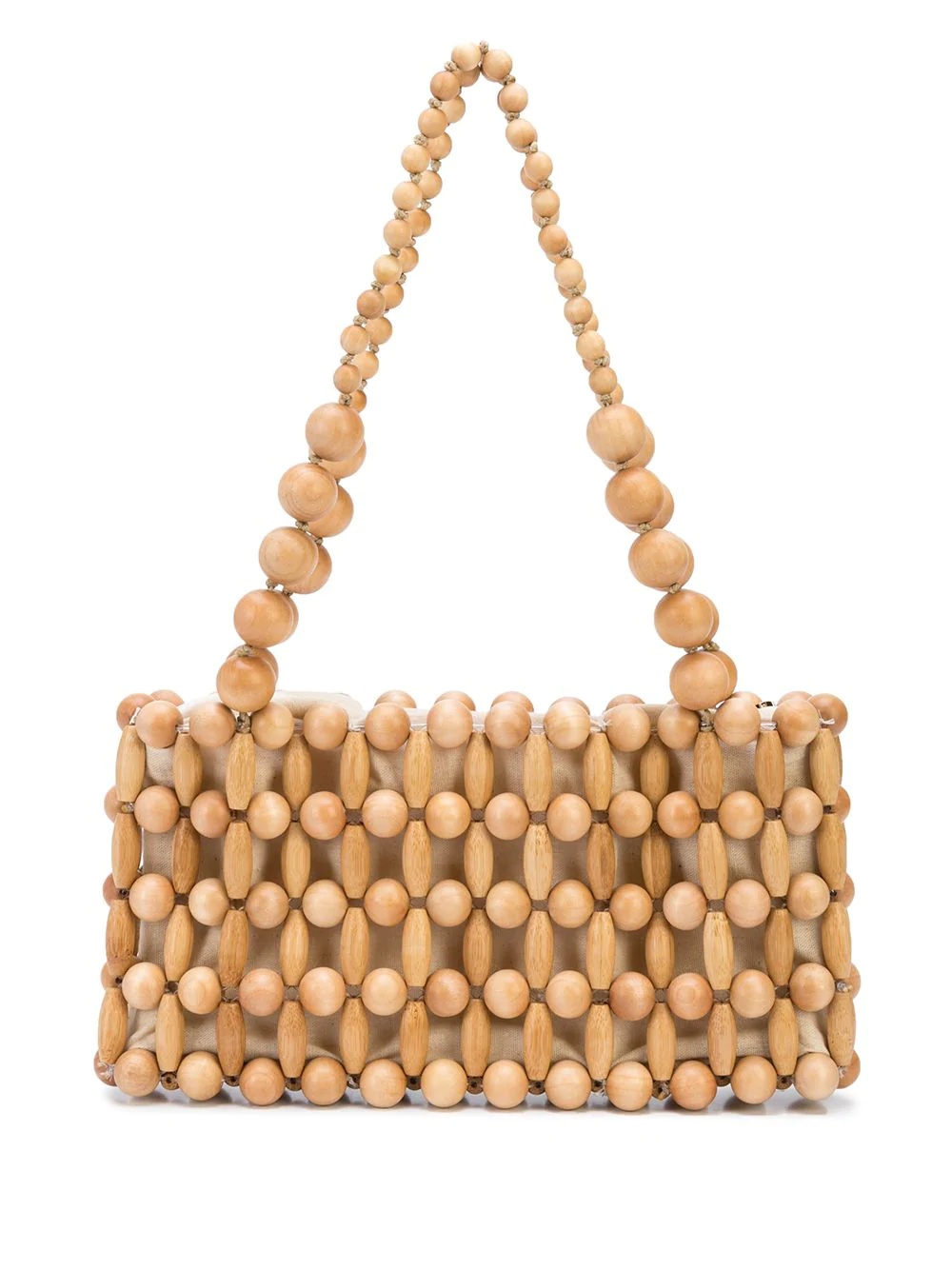 beaded tote bag - 1