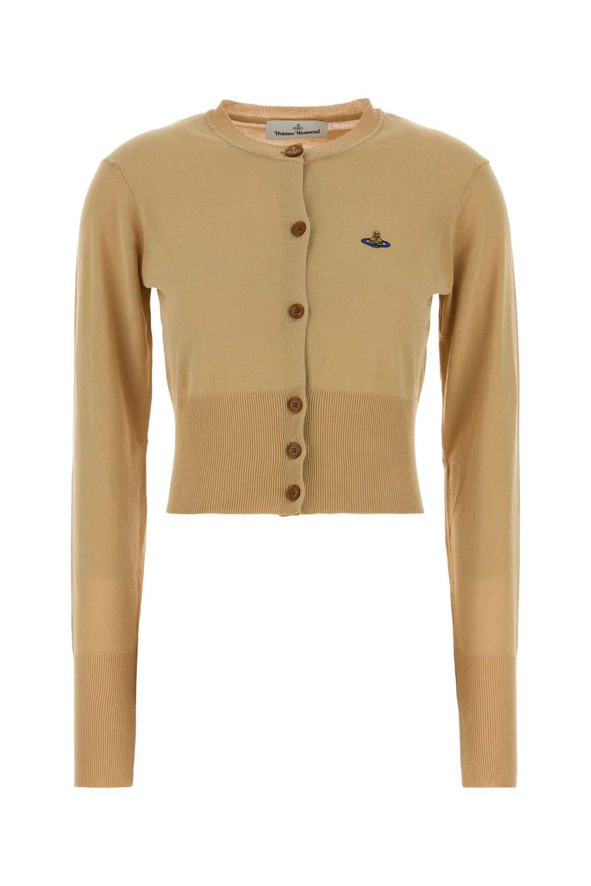 Camel cotton Bea cardigan - 1