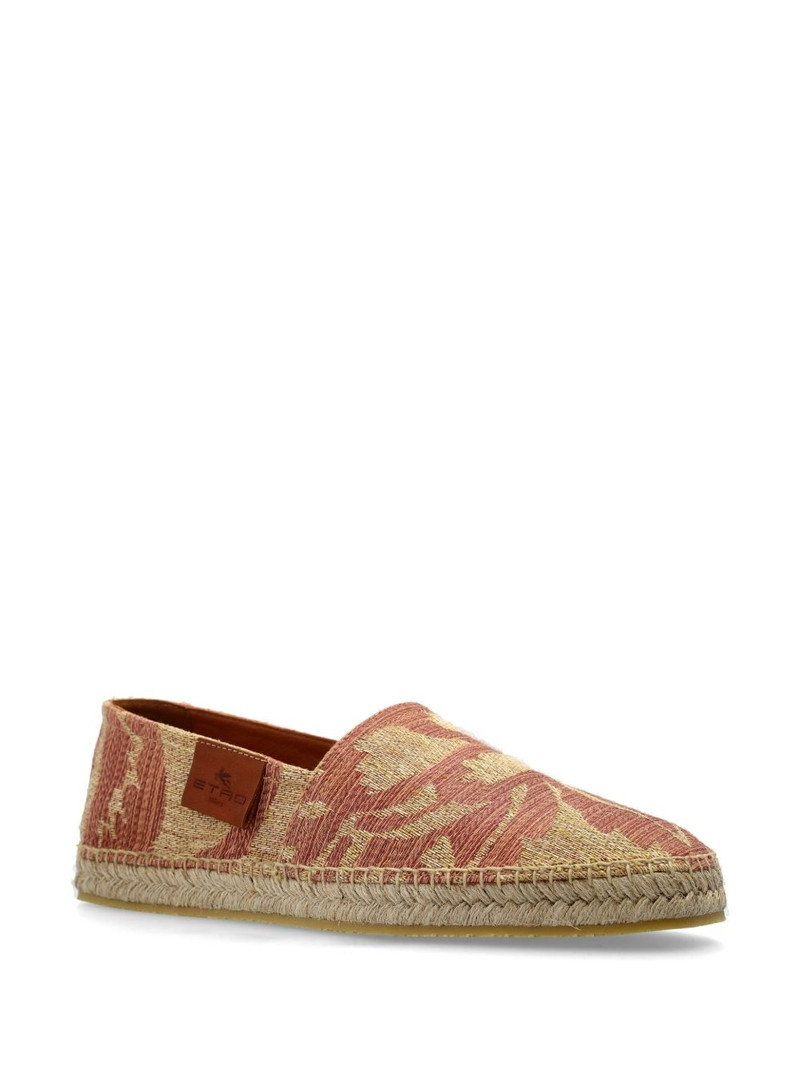 Etro paisley-print linen espadrilles outlook