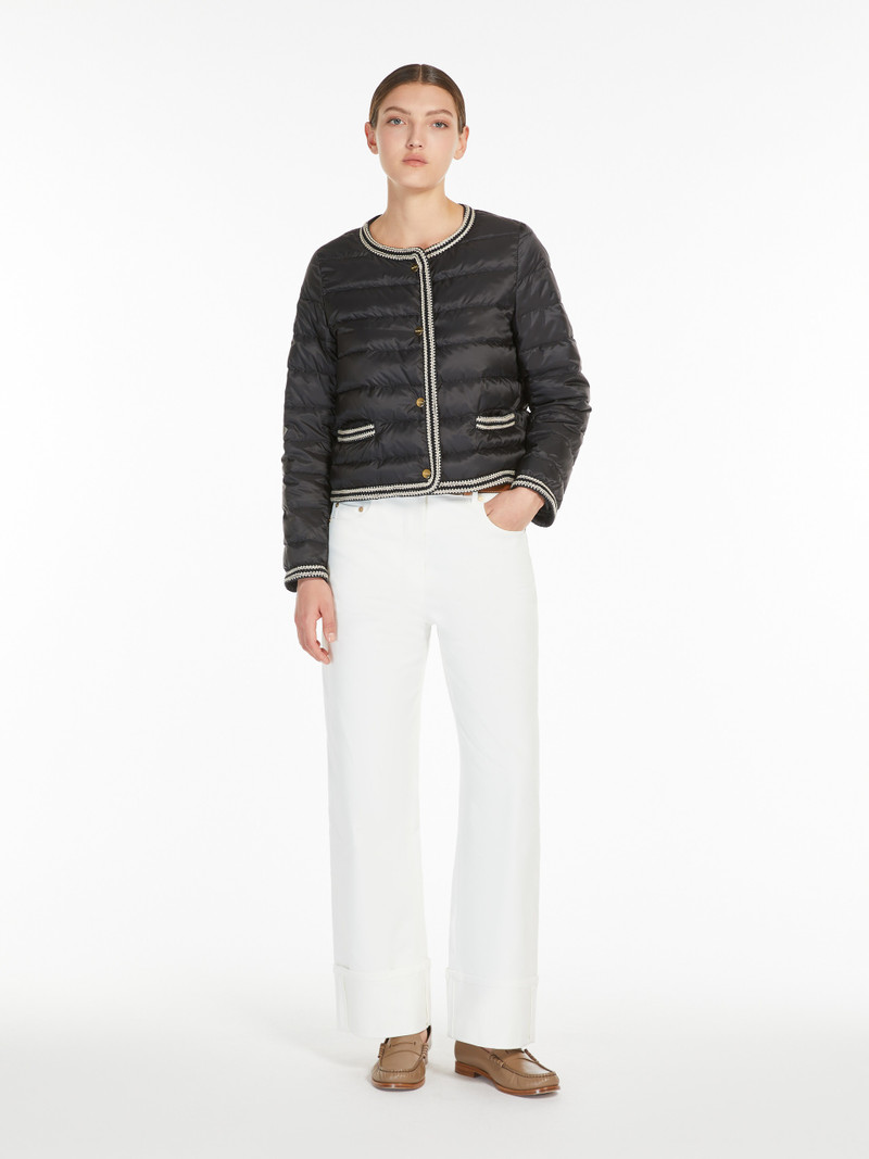 Max Mara KATE Water-repellent canvas crew-neck jacket outlook