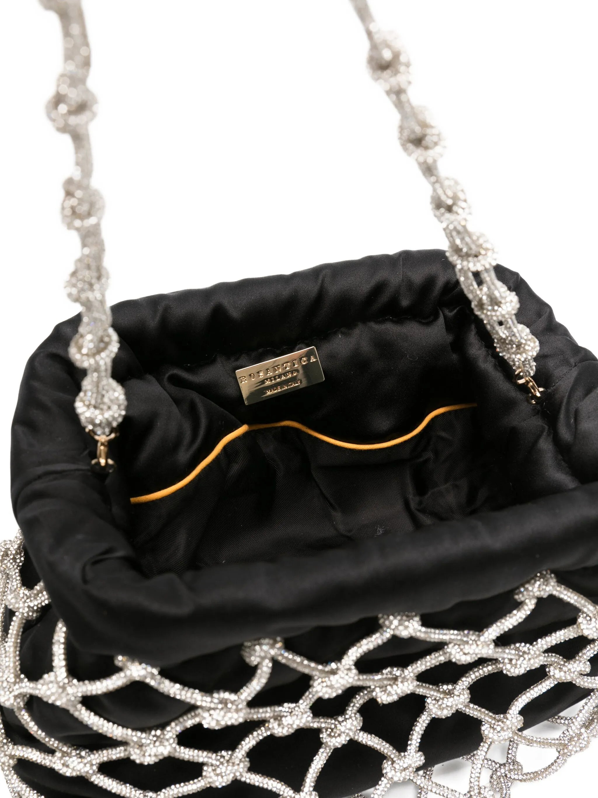 Rosantica Crystal-embellished Satin Clutch - 2