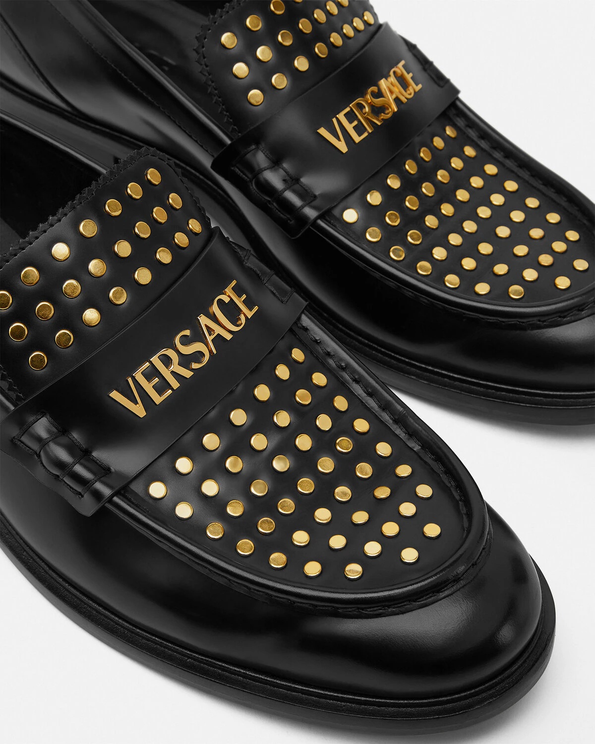 Studded Logo Loafers - 5